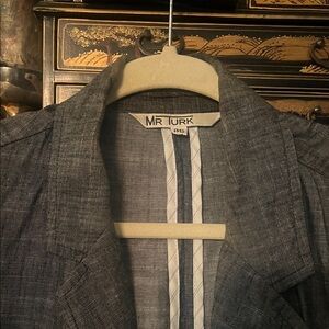 SUNDAY CLOSET CLEAN OUT Mr Turk Gray Linen Blazer